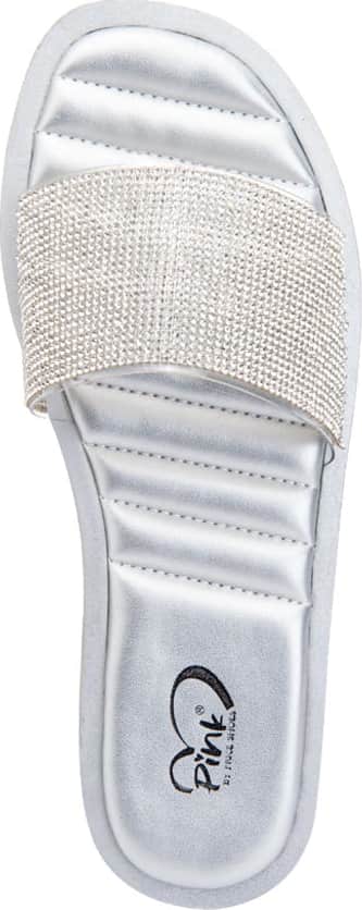 Sandalia Plana Acojinada Brillos