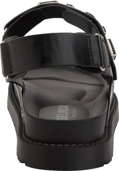 SANDALIA CASUAL MONOCOLOR PIEDRAS