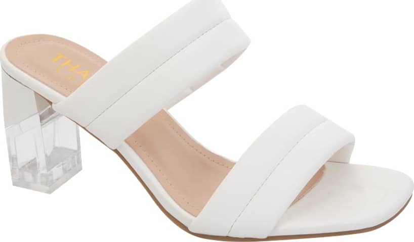 Sandalia Tacon Acrilico