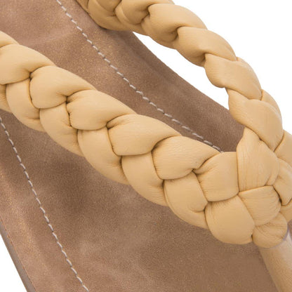 Sandalia Plana Trenzada