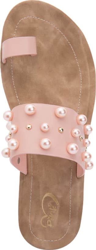 Sandalia Plana Perlas