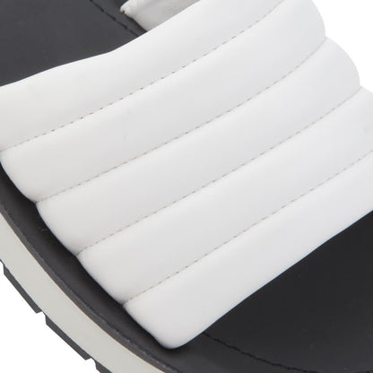 SANDALIA PLANA BITONO ACOLCHADA