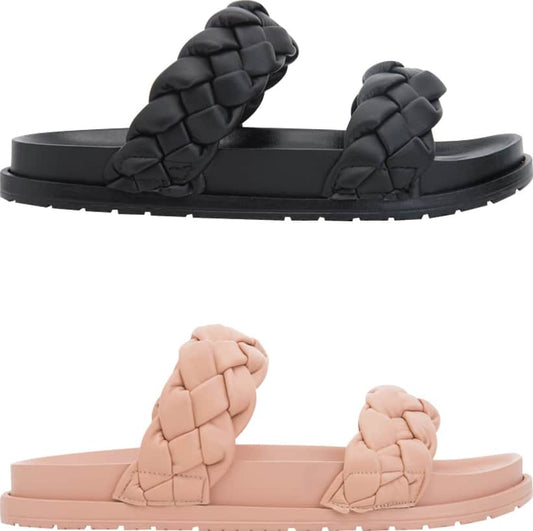 KIT SANDALIA CASUAL MONOCOLOR TRENZADA