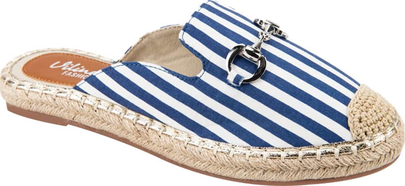 Sueco Yute Estampado Con Herraje