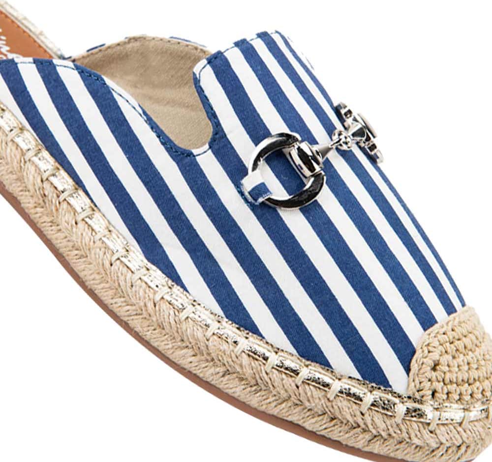 Sueco Yute Estampado Con Herraje