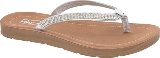 Sandalia Plana Brillos