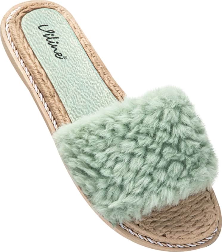 Sandalia Plana Peluche