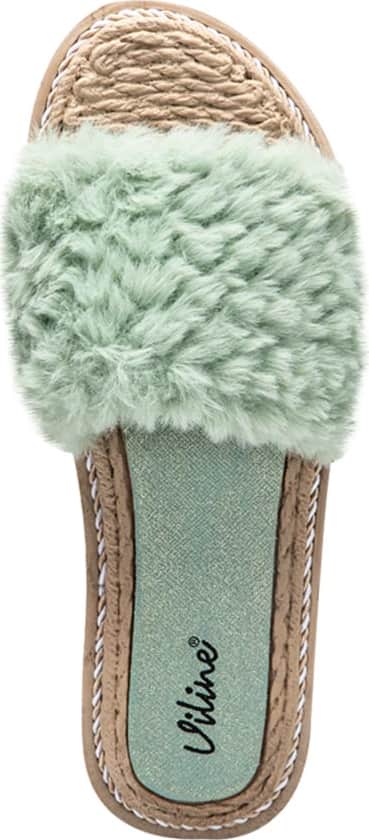 Sandalia Plana Peluche