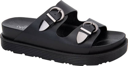 Sandalia Casual Monocolor Hebillas