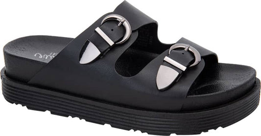 Sandalia Casual Monocolor Hebillas