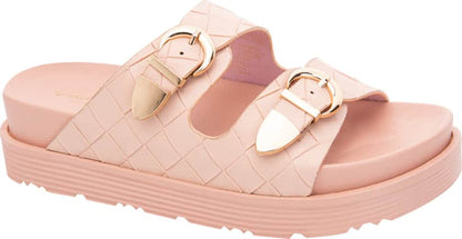 Sandalia Casual Monocolor Hebillas