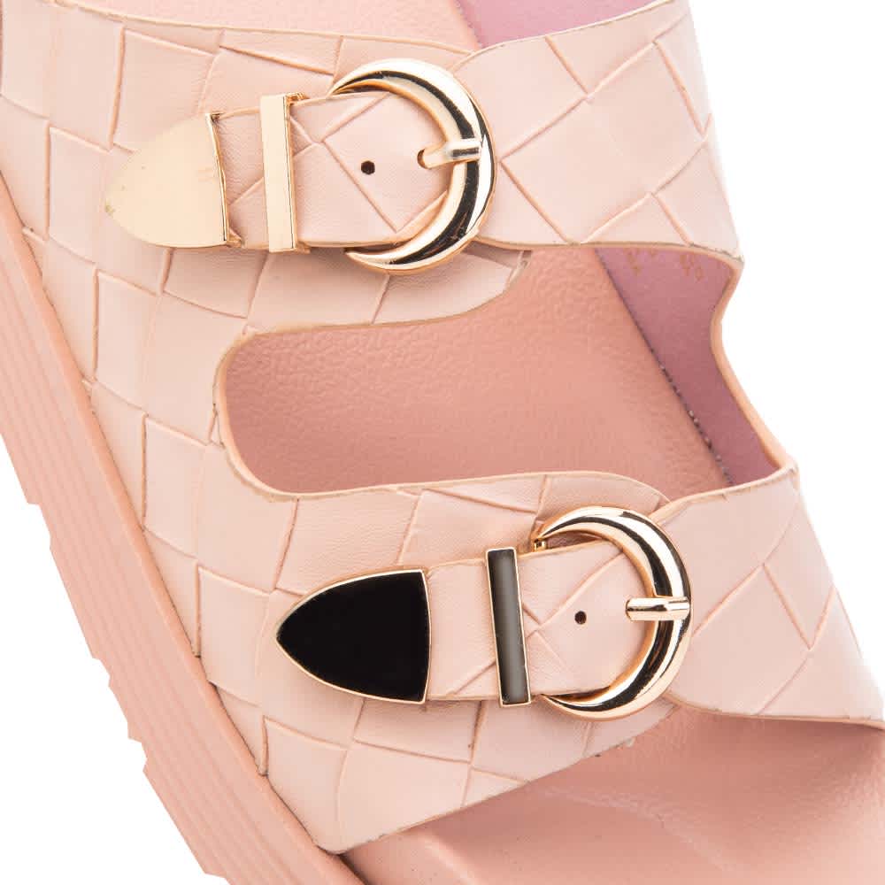 Sandalia Casual Monocolor Hebillas