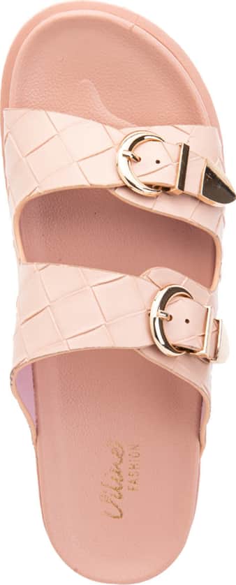 Sandalia Casual Monocolor Hebillas