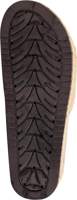 Sandalia Plana Altura Media Con Yute