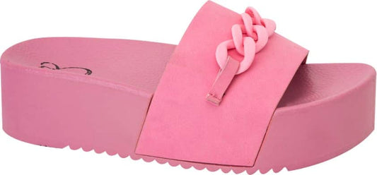 Sandalia Plana Altura Media Monocolor