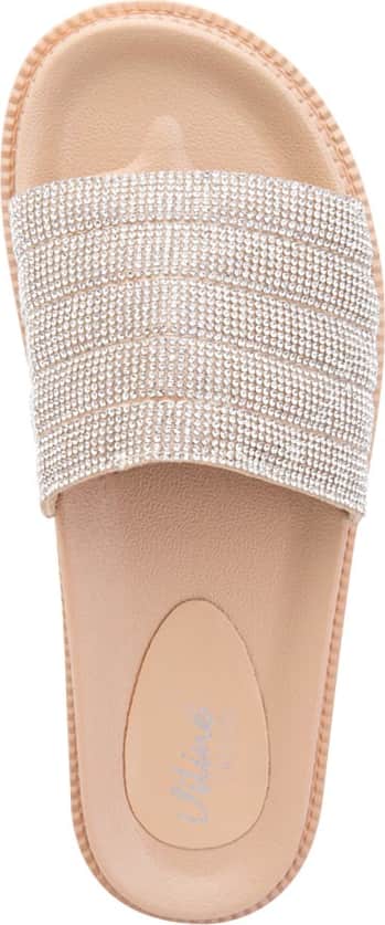 Sandalia Casual Monocolor Brillos