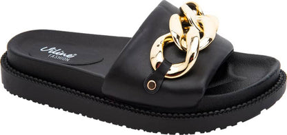 Sandalia Casual Monocolor Cadena