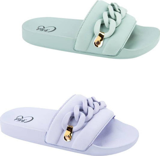 Kit Sandalia Baño Monocolor Cadena