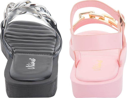 Kit Sandalia Plana Cadena