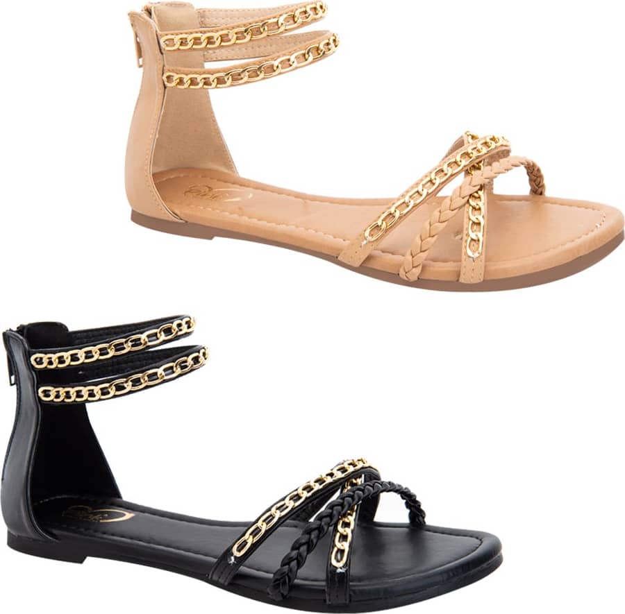 Kit Casual Sandalia Pink By Price Shoes 5580