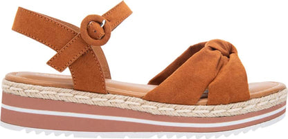 Sandalia Plataforma Baja Nudo