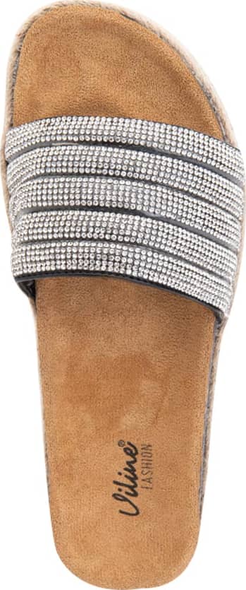 Sandalia Plana Altura Media Con Yute