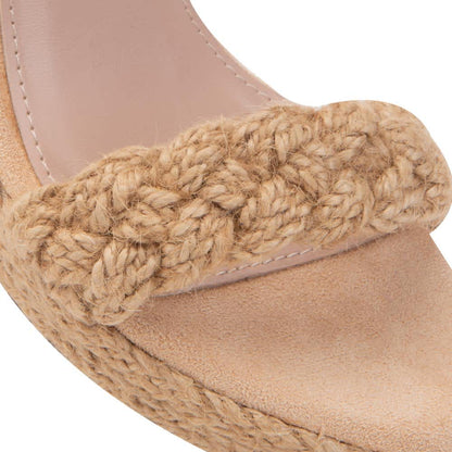 Sandalia Plataforma Yute Trenzada