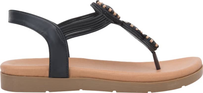 Sandalia Plana Acojinada Piedras