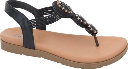 Sandalia Plana Acojinada Piedras