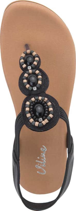 Sandalia Plana Acojinada Piedras