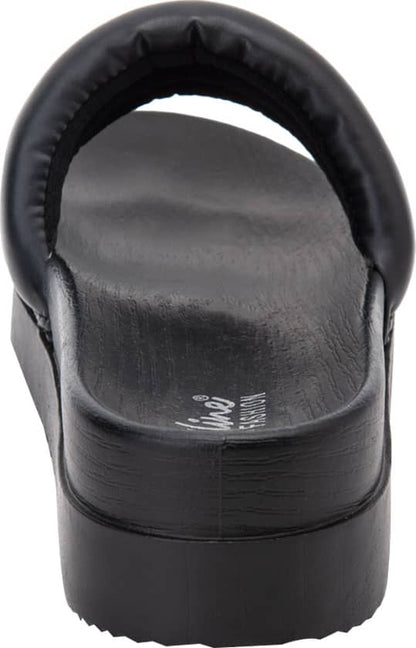 Sandalia Plana Altura Media Monocolor