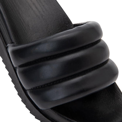 Sandalia Plana Altura Media Monocolor