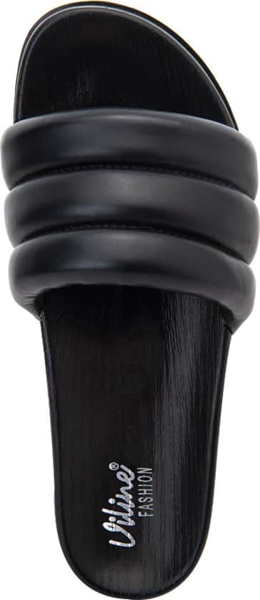 Sandalia Plana Altura Media Monocolor