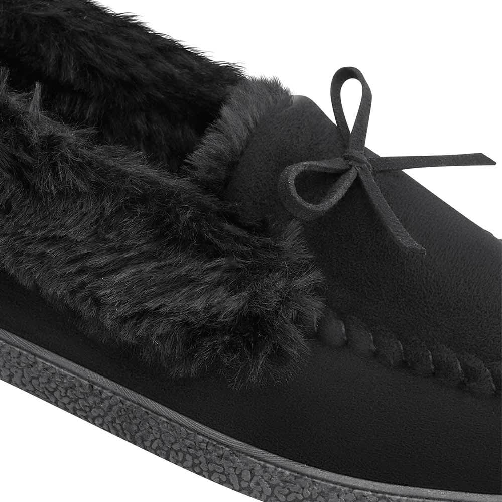 Pantufla Cerrado Moño Peluche