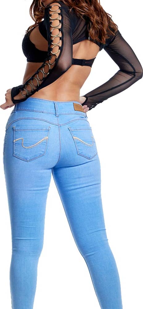 Jeans Super Skinny Cintura Alta