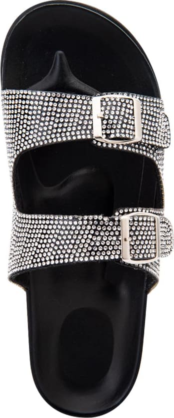 Sandalia Casual Brillos Hebillas