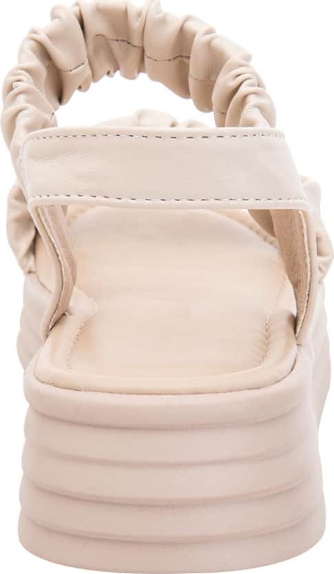 Sandalia Plana  Monocolor Arruga