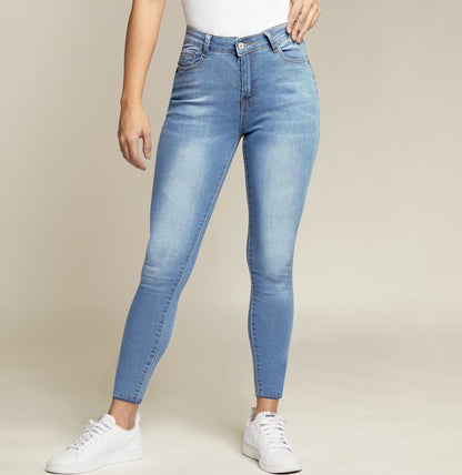 Jeans Super Skinny Cintura Alta