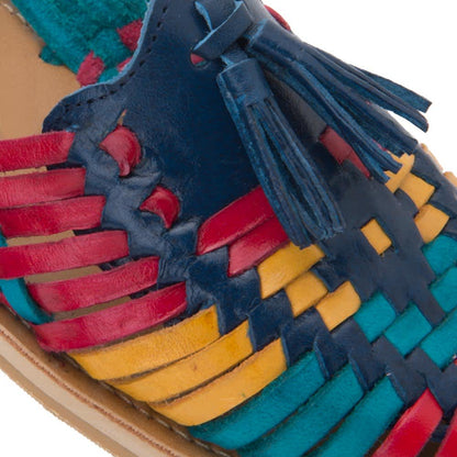 Sandalia Plana Artesanal De Piel