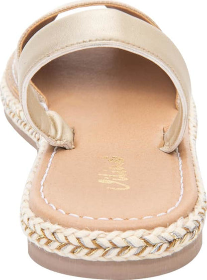 Sandalia Plana Con Yute