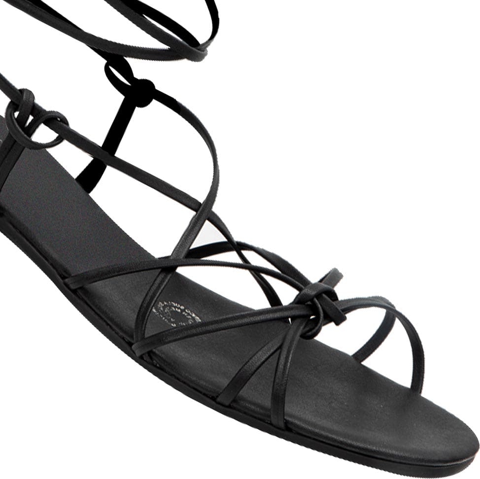 Kit Sandalia Planas Tiras Amarre