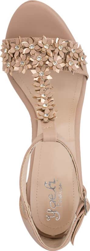 Sandalia Plataforma Tacon Flores