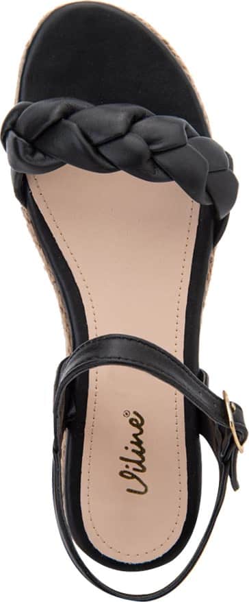 Sandalia Plataforma Baja Trenzada