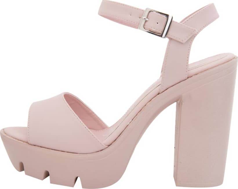 Sandalia Tacon Track Alto Monocolor