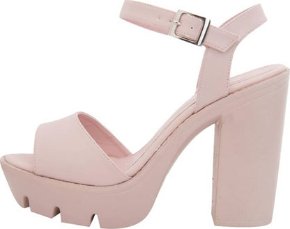 Sandalia Tacon Track Alto Monocolor