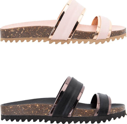 Kit Sandalia Casual Contorno Metalico