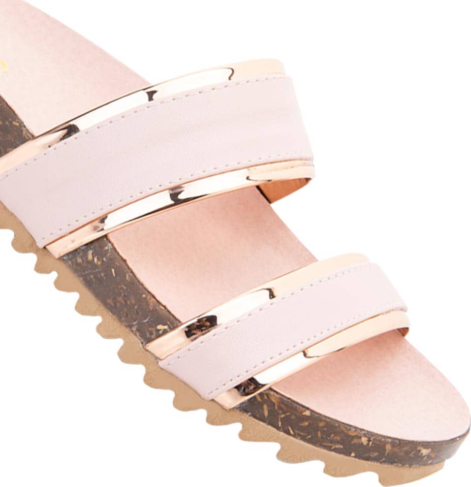 Kit Sandalia Casual Contorno Metalico