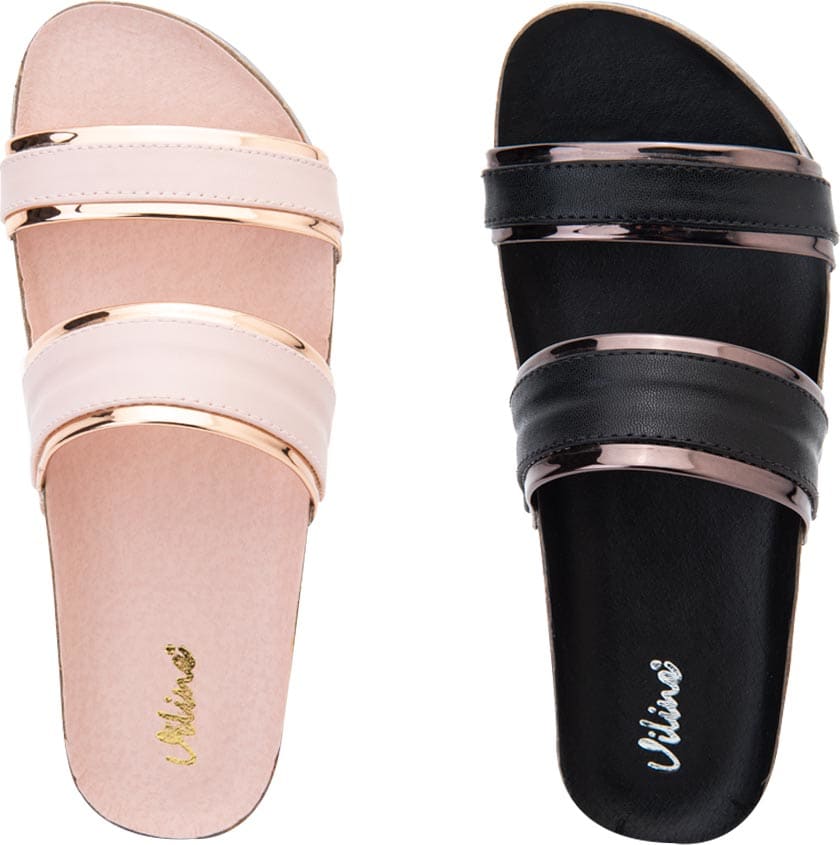 Kit Sandalia Casual Contorno Metalico