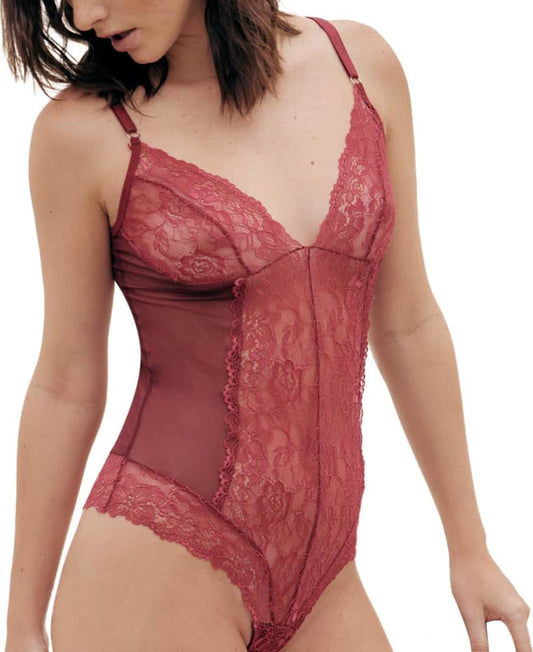Body De Encaje Sin Varilla