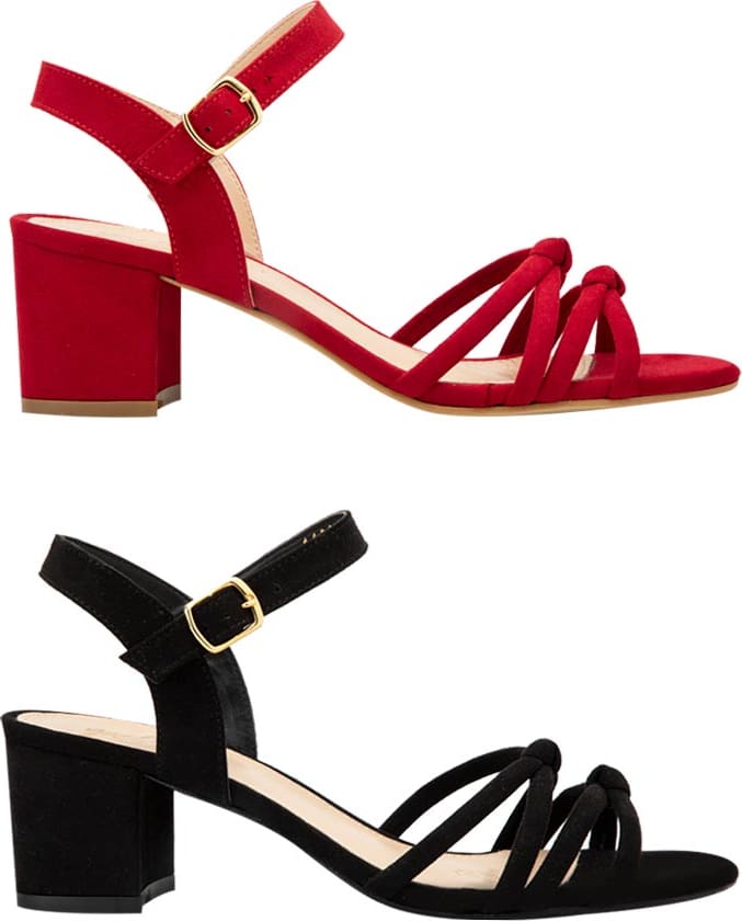 Kit Sandalia Tacon Tiras